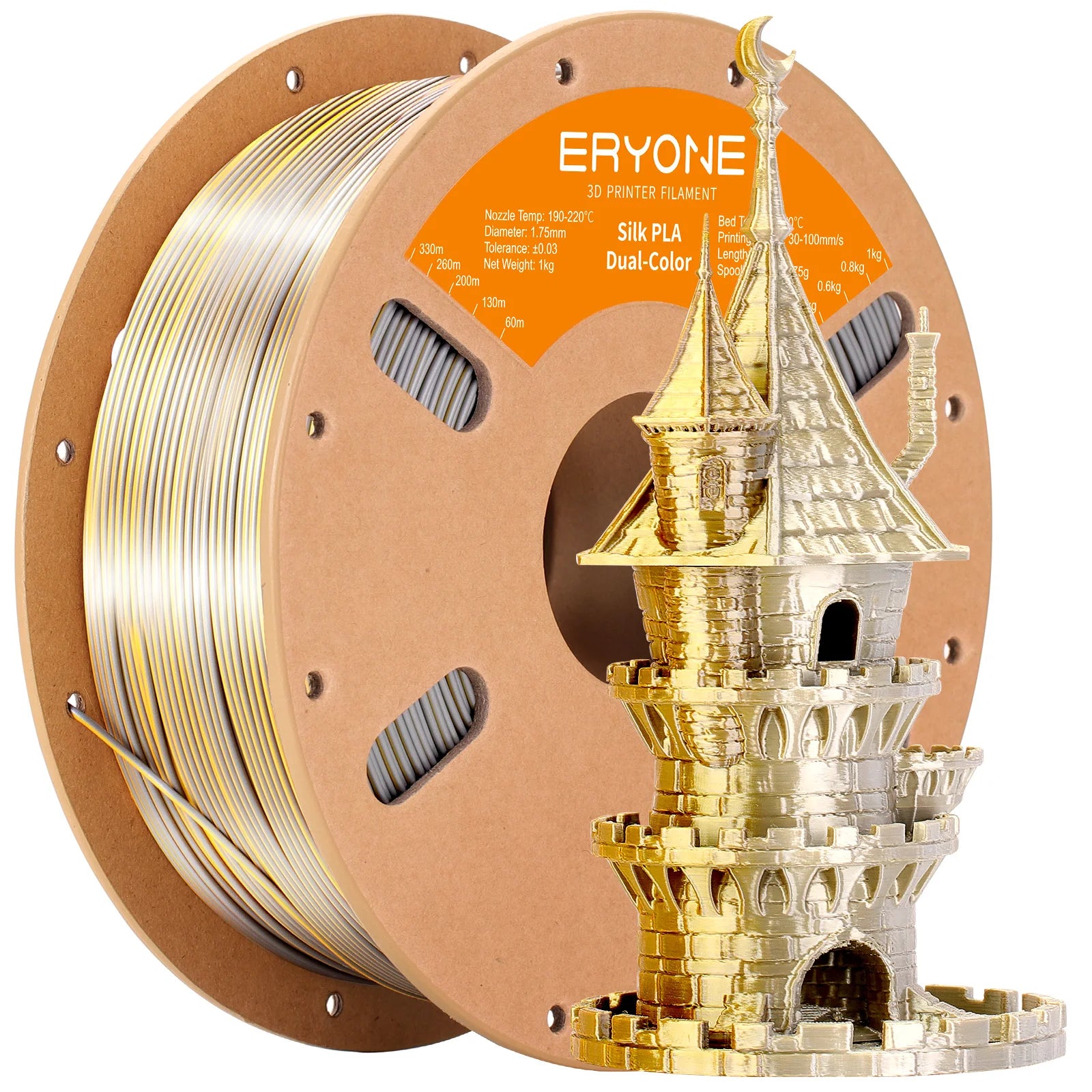Dual-Color Silk PLA Filament