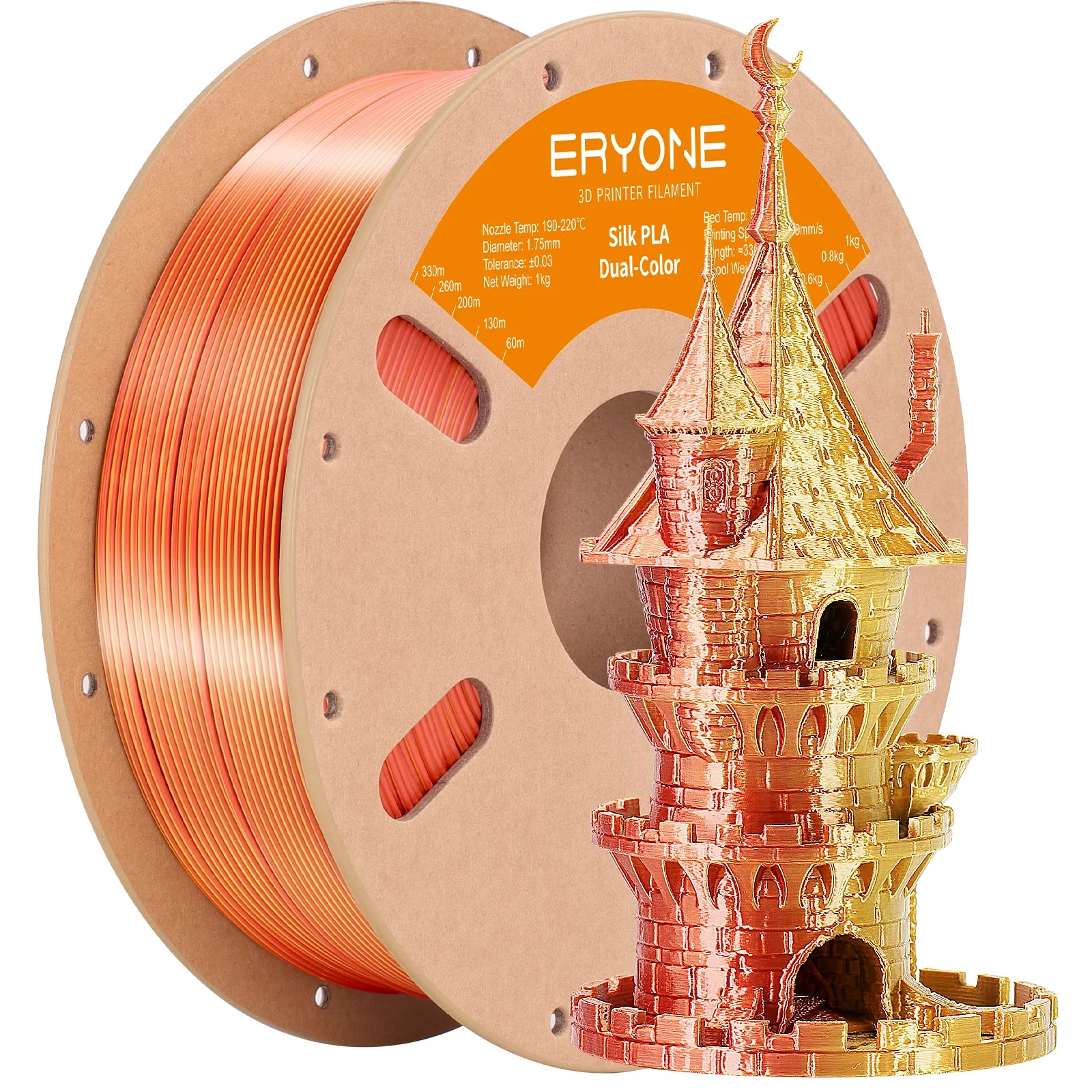 Dual-Color Silk PLA Filament