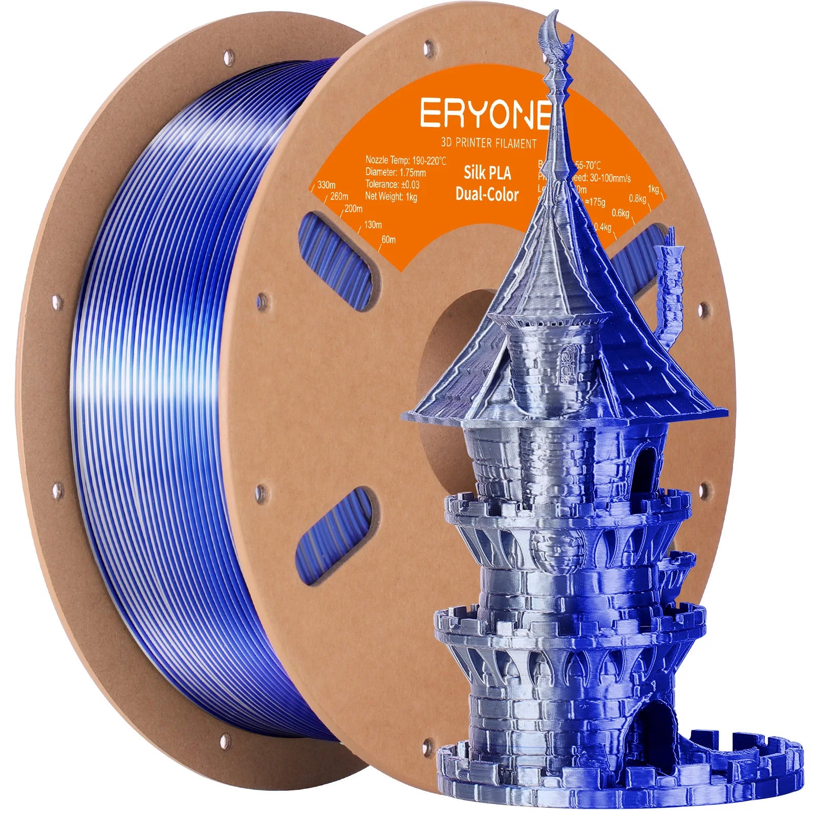 Dual-Color Silk PLA Filament