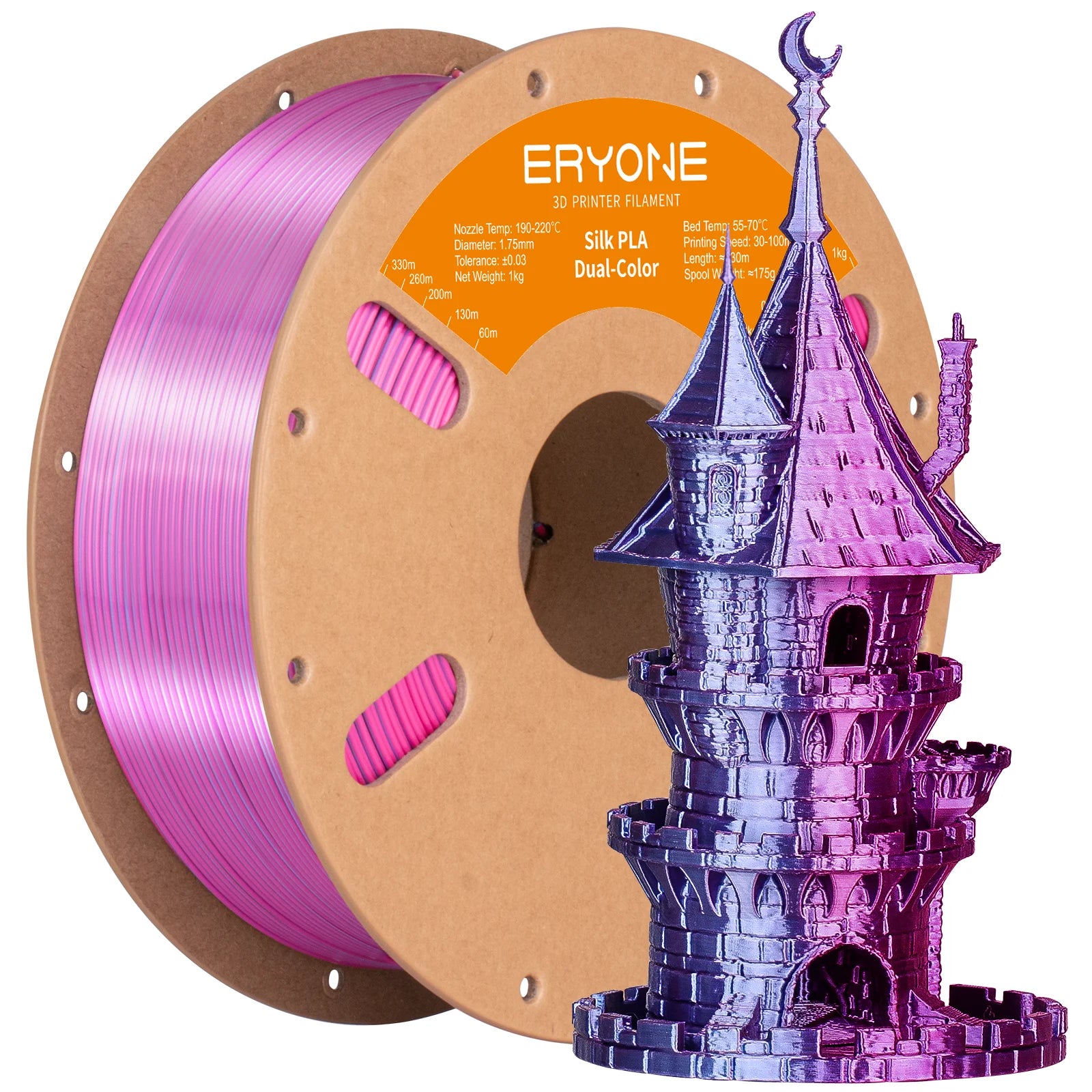 Dual-Color Silk PLA Filament