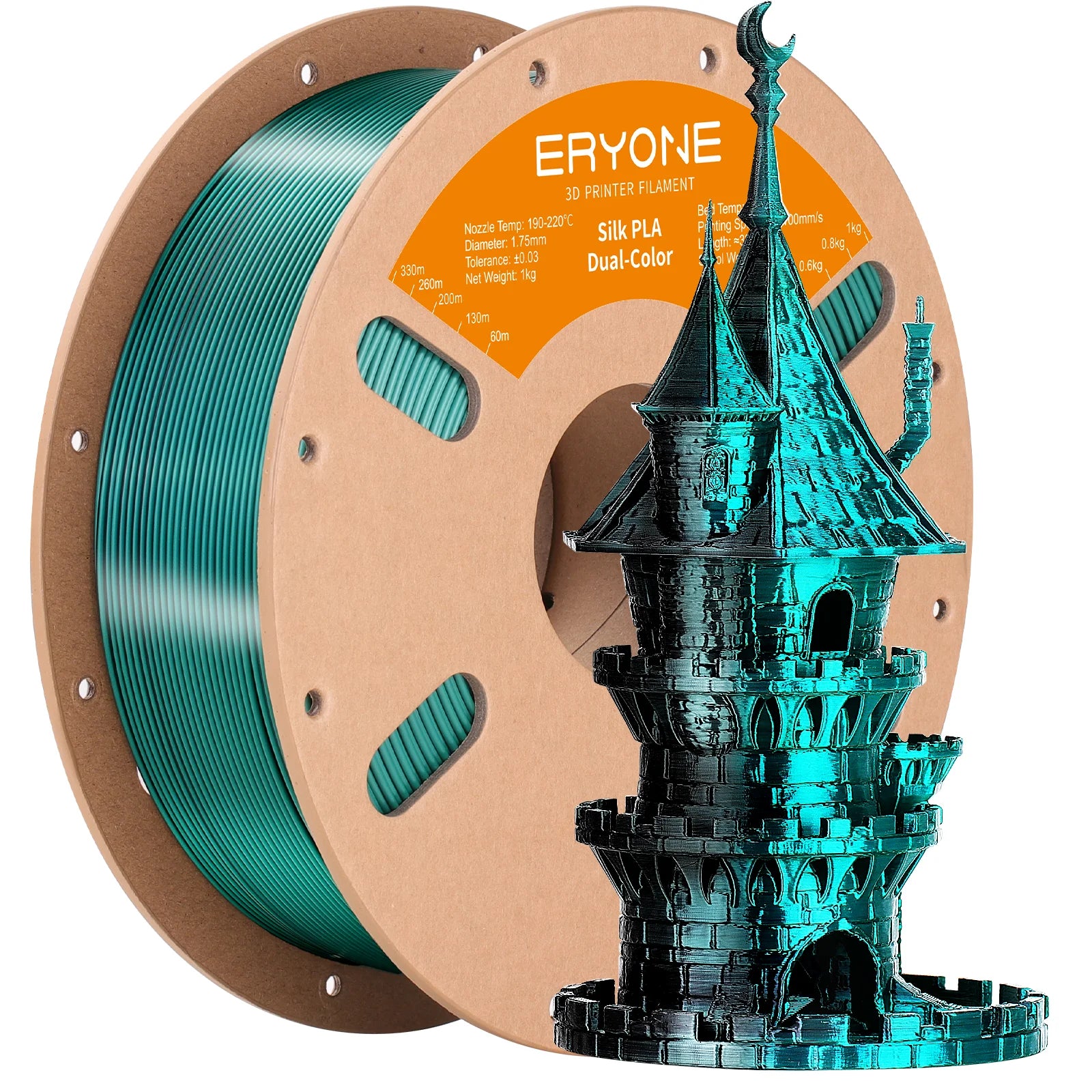 Dual-Color Silk PLA Filament