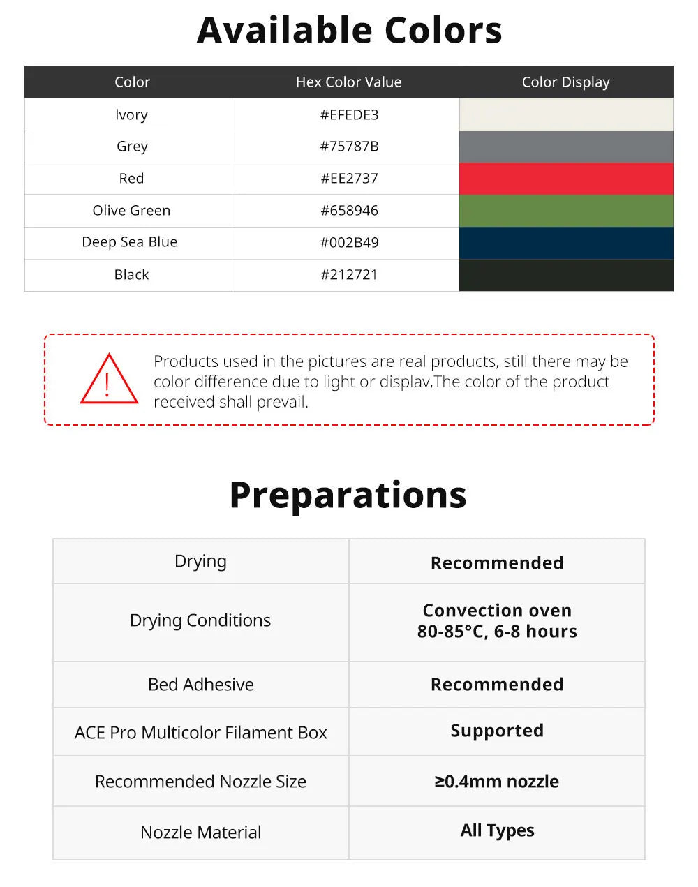 ASA Outdoor Filament