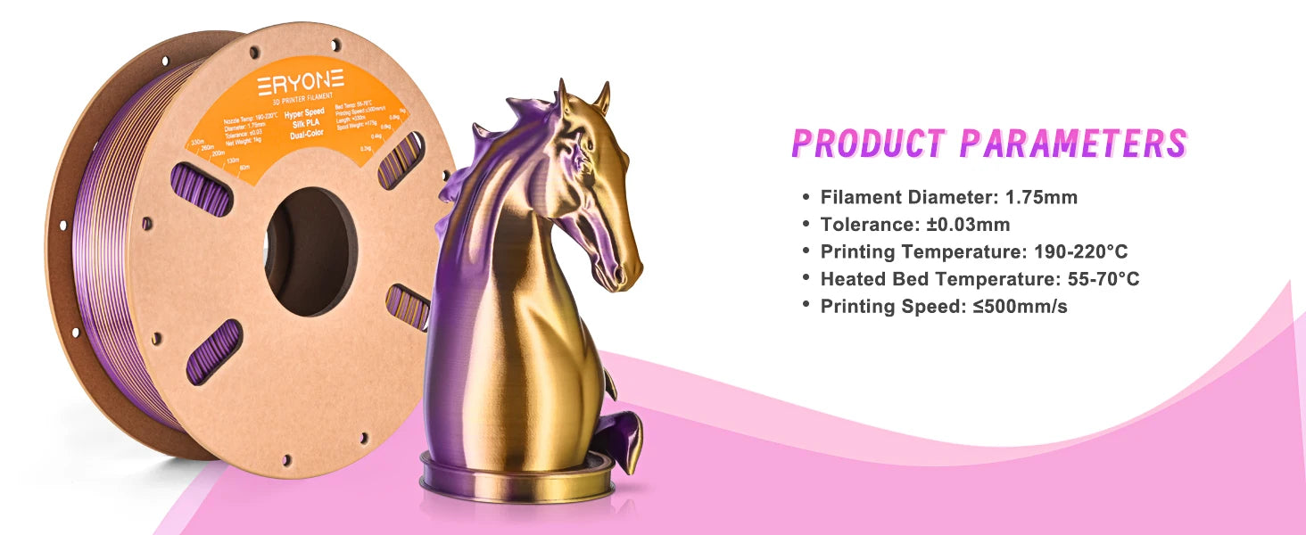 Dual-Color Silk PLA Filament