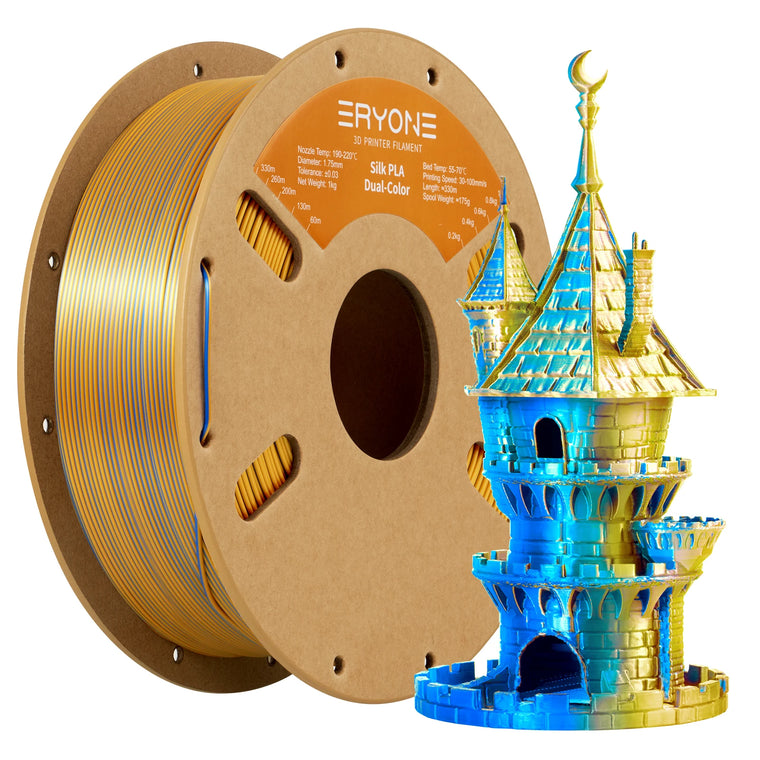 Dual-Color Silk PLA Filament