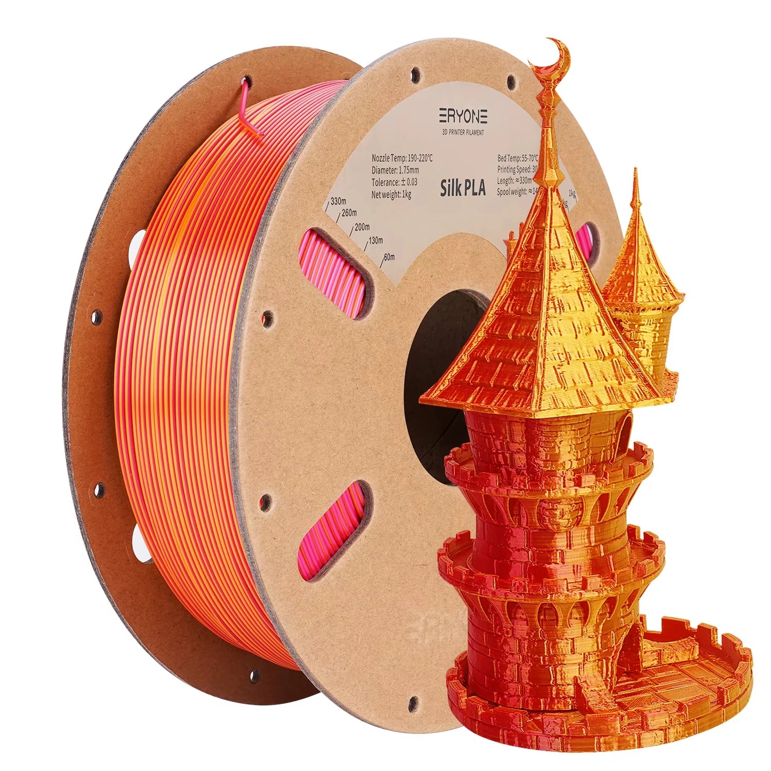 Dual-Color Silk PLA Filament