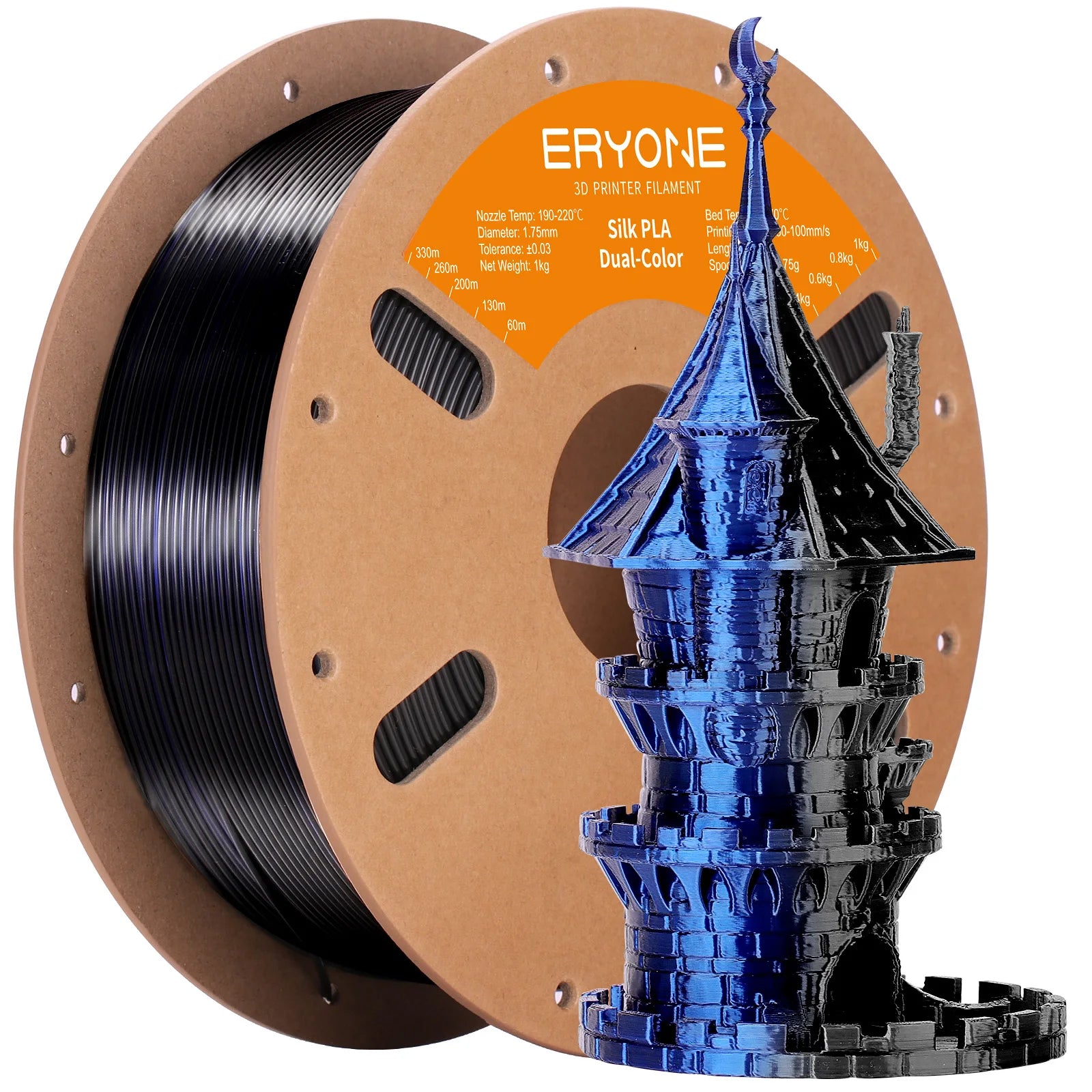 Dual-Color Silk PLA Filament