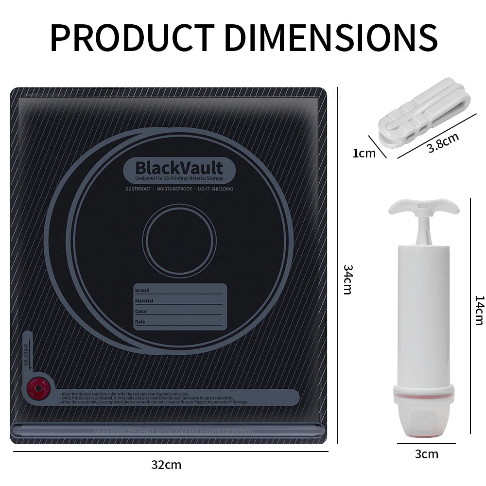 Vacuum Filament Storage Bag Kit