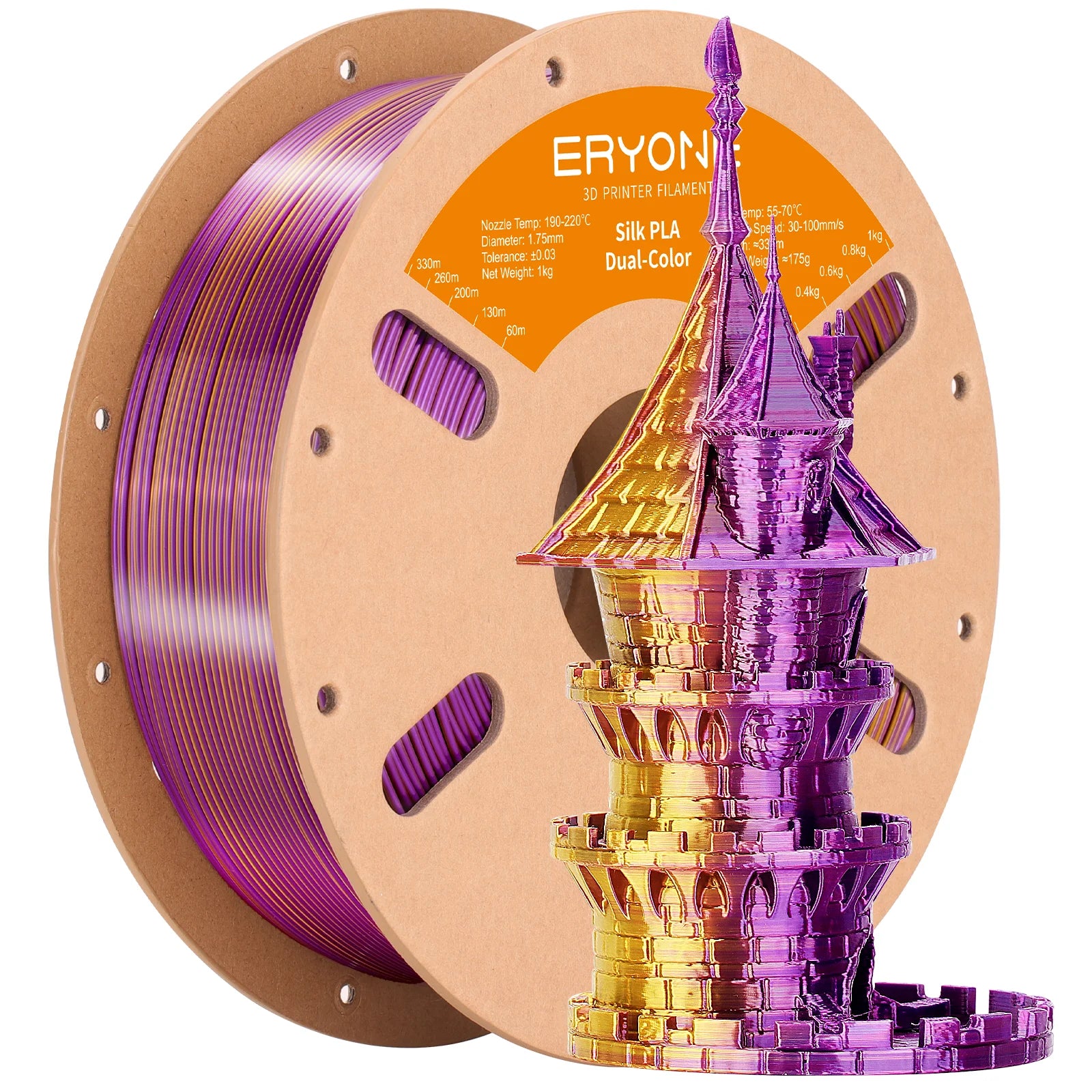 Dual-Color Silk PLA Filament