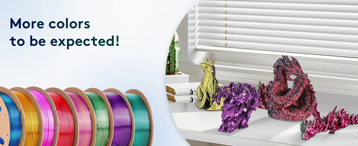 Dual-Color Silk PLA Filament
