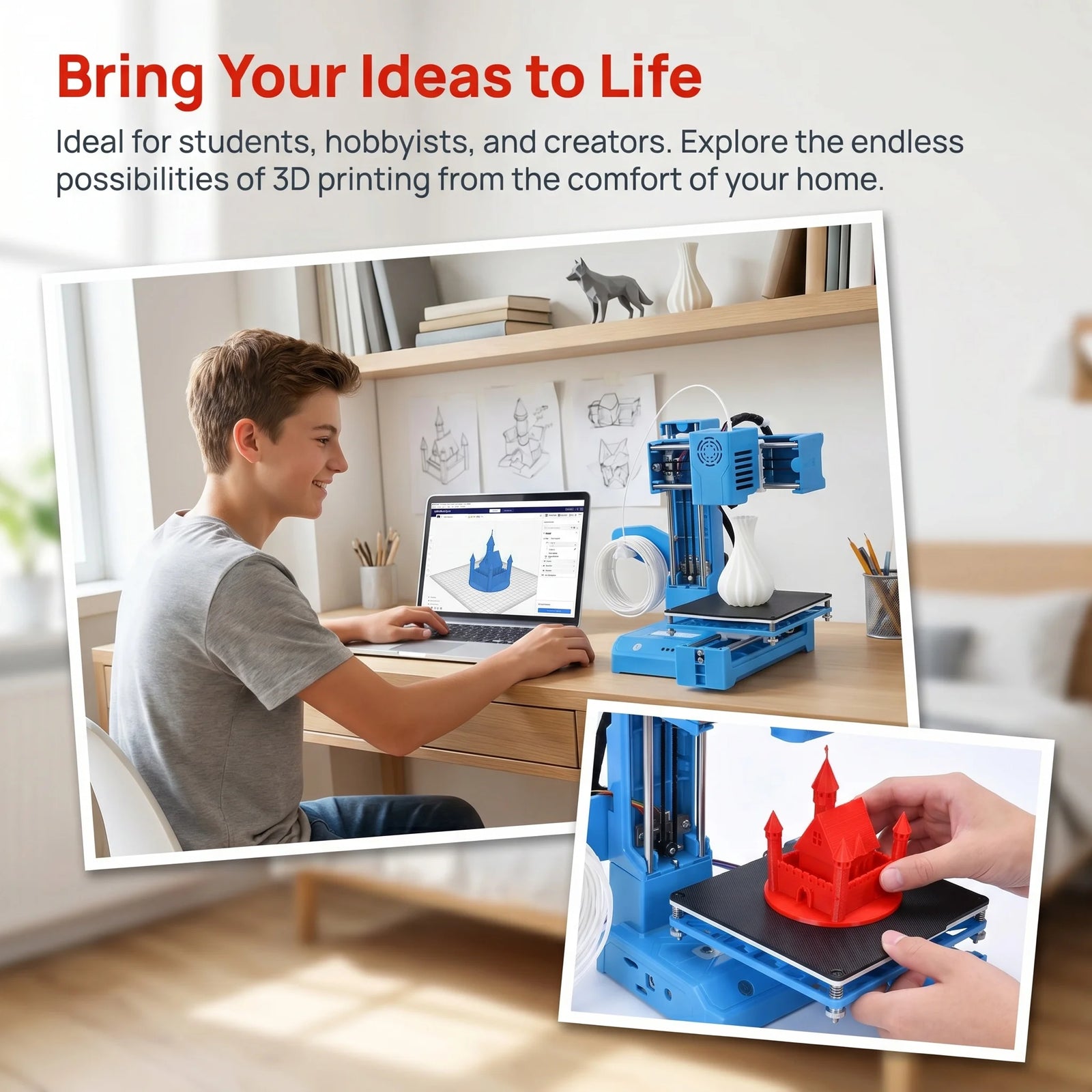 EasyThreed K9 Mini Desktop 3D Printer